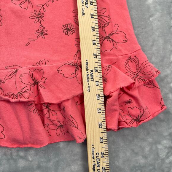 Fresh Produce 2pc Set Small Pink Floral Print V-neck Top Tiered Ruffle Skirt - Picture 16 of 16